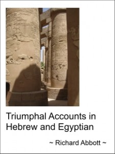 Cover - Triumphal Accounts in Hebrew and Egyptian