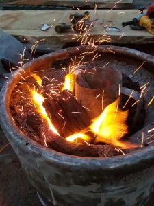 The smelting fire