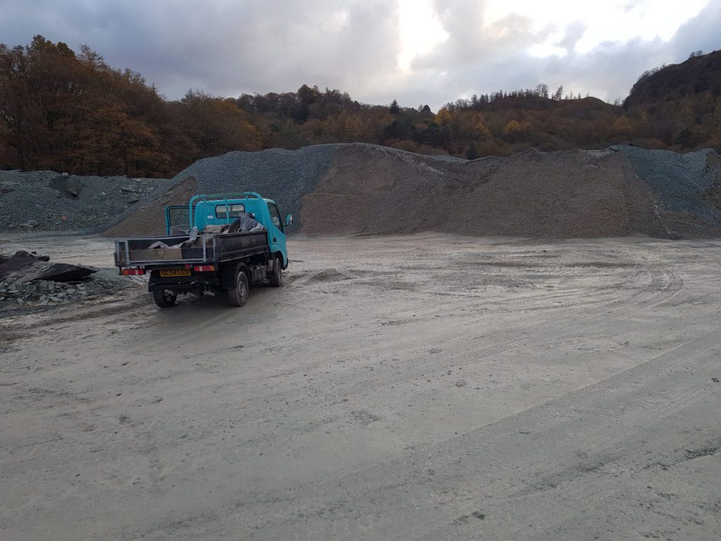 The truck at Elterwater Quarry