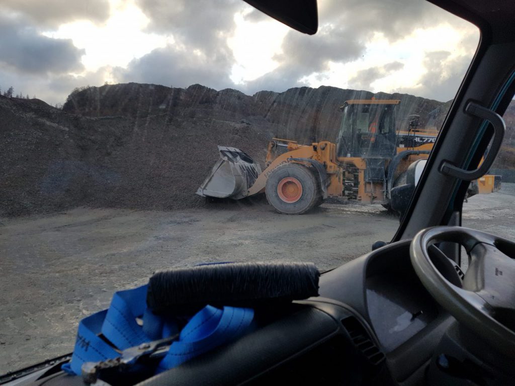 Moving slate at Elterwater